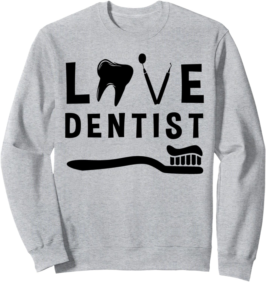 Zahnarzt – Design mit Zähnen und Zahnbürsten. Sweatshirt