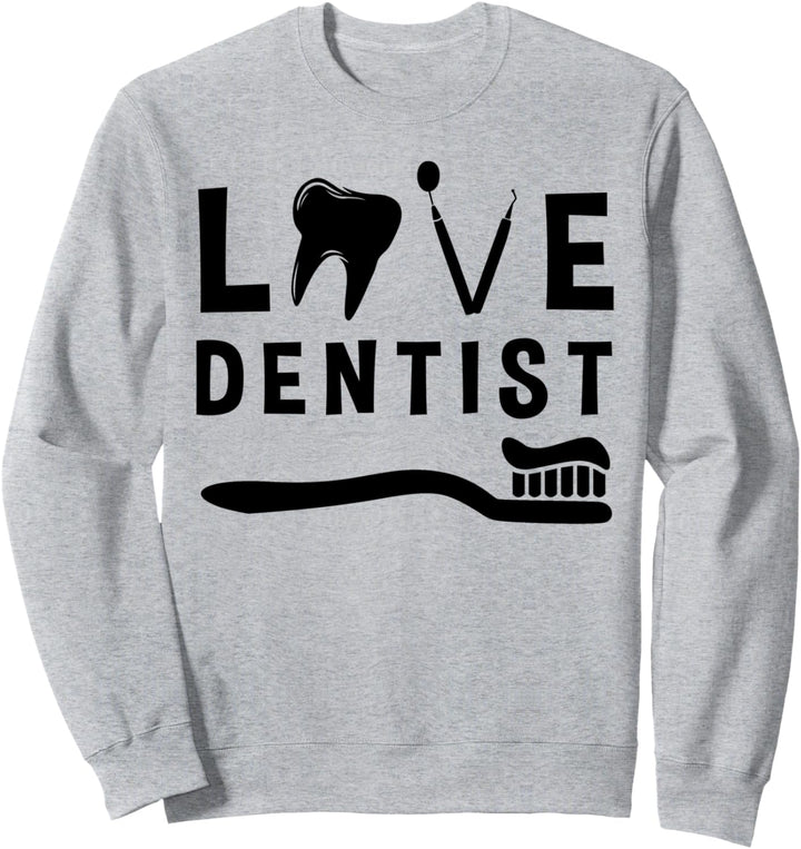 Zahnarzt – Design mit Zähnen und Zahnbürsten. Sweatshirt