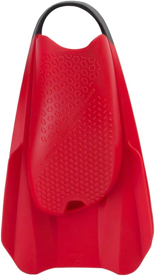 Speedo Unisex Erwachsene Fury Training Fin for Swimming Training Fin 11-12 Lava Rot/Chill Blau/Grau,