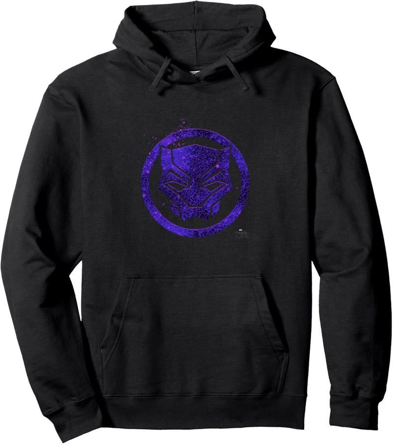 Marvel Black Panther Purple Panther Mask Circle Pullover Hoodie