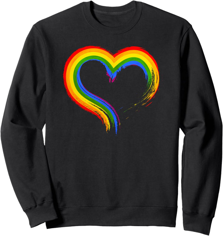 LGBT Gay Lesben CSD/Stolz Herz Sweatshirt