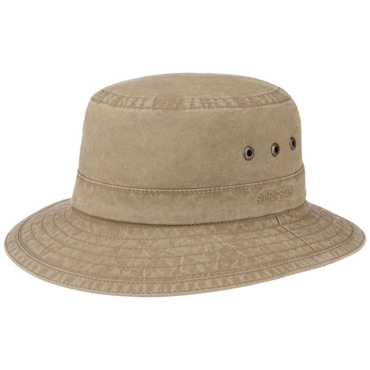 Stetson Reston Freizeithut Damen Herren Schlapphut Bio-Baumwolle Packable Baumwollhut 40-facher UV-S
