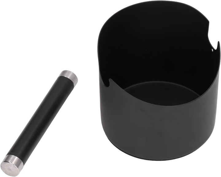 Abklopfbehälter, Abschlagbehälter Siebträger Zubehör Kaffeesatz Eimer Edelstahl Gummi Kaffee Dump Bi