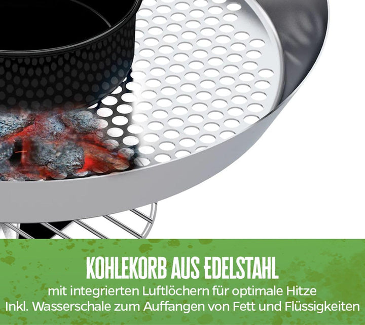 Outdoorchef Kohlegrill „Chelsea 480 C“ | Kugelgrill mit Ventilationssystem | Steak Grill für Garten