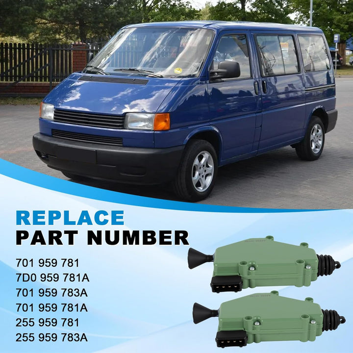 2 PCS Zentralverriegelung Türschloss Stellmotor 4-Polig passend für VW Transporter T4 Transporter MK