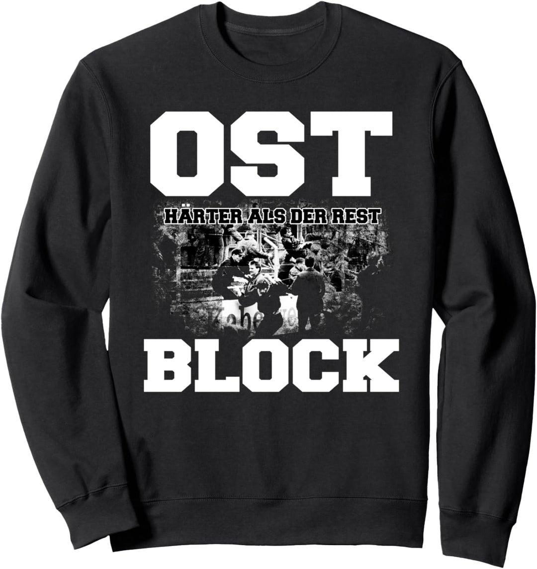 Cooles Ostblock Fussball DDR Osten Ossi Design Ostdeutschland Sweatshirt