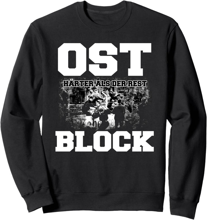 Cooles Ostblock Fussball DDR Osten Ossi Design Ostdeutschland Sweatshirt