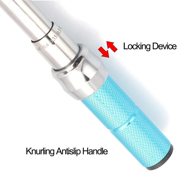 ThreeH 3/8 Zoll Klick Drehmomentschlüssel 5–60 Nm/3,6–44 ft-lb Zweiseitig Einstellbarer Drehmomentsc