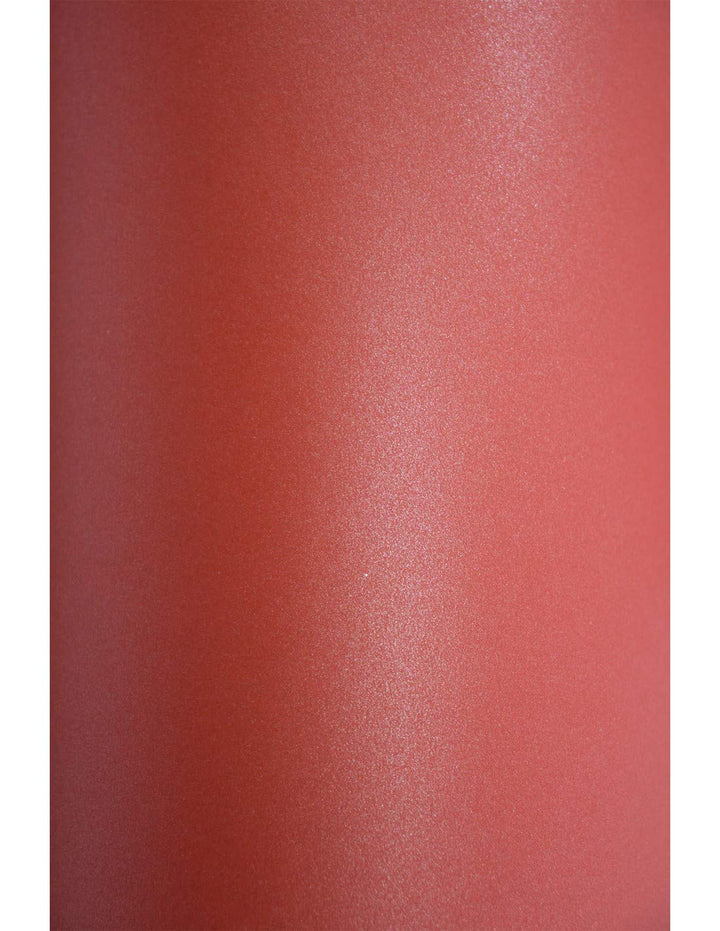 Netuno 100x Bastelpapier Perlmutt Rot DIN A4 21 x 29,7 cm 120g Aster Metallic Ruby Effektpapier Glan