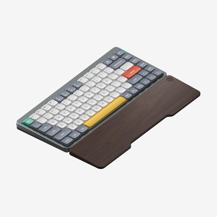 nuphy Mono Wrist Rest - Handballenauflage für Low Profile Tastatur, Walnut 75%