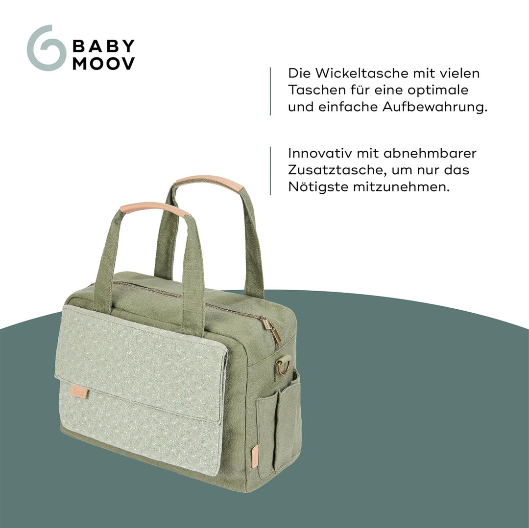 Babymoov Wickeltasche Day to Day Bag Abstract, Alltagstauglich, 2 in 1, abnehmbare 3L-Tasche, 6 Zube