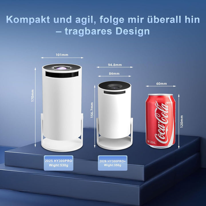 Salange Mini Beamer,Unterstützt 4K Mini Projektor WiFi 6 BT5.2,Projektor Android OS 11.0 Beamer 4k H