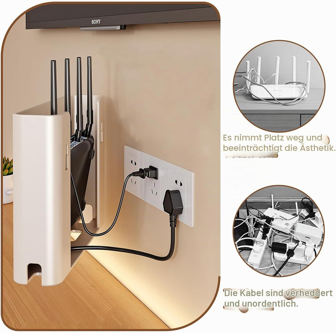 Router-Schrank – Aufbewahrungsbox – Versteck – Router-Box – Wandbox – Wandgehäuse – WLAN-Regal – WiF