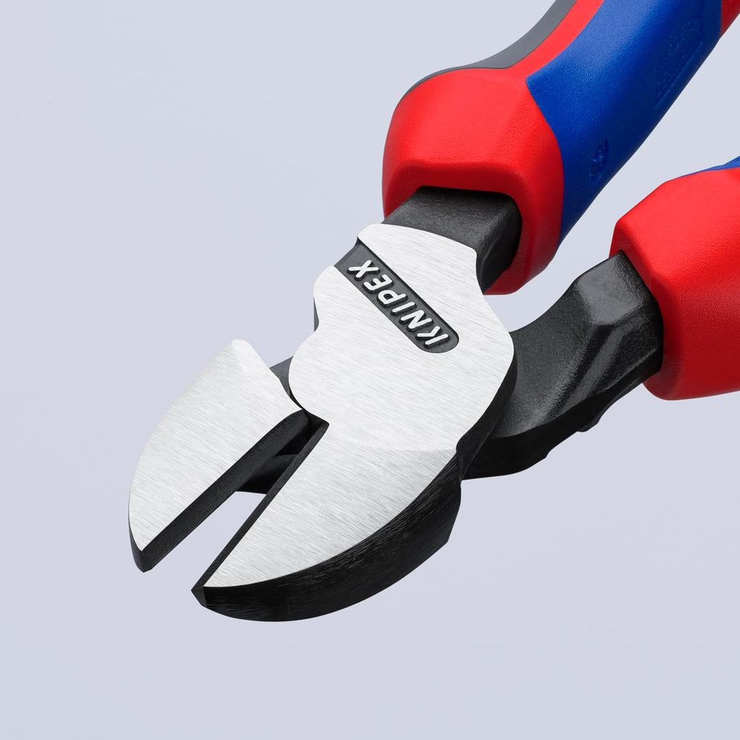 Knipex Kraft-Seitenschneider schwarz atramentiert, mit Mehrkomponenten-Hüllen 200 mm 74 02 200 atram