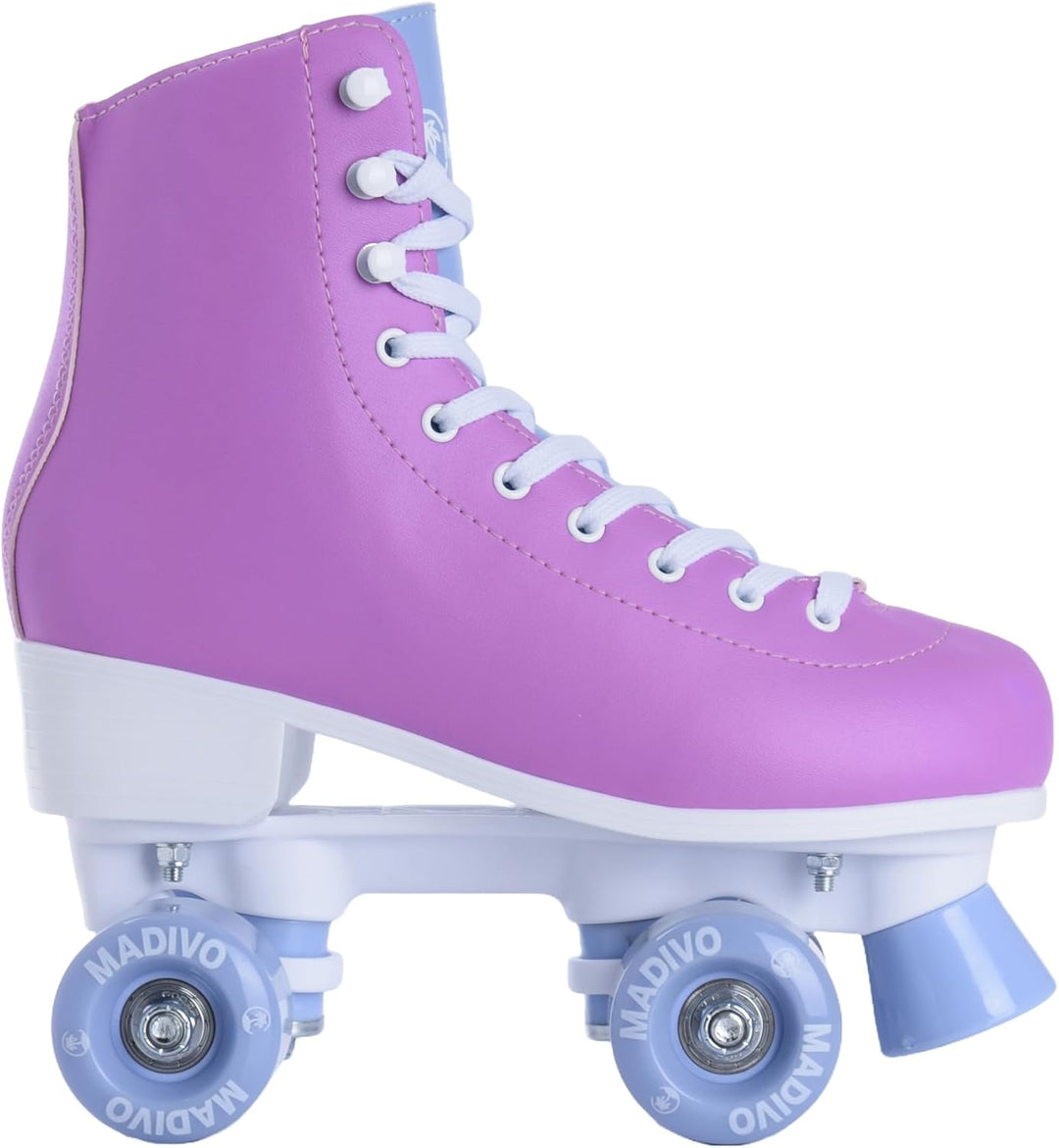 MADIVO Pastel Damen Klassische Retro Rollschuhe | ABEC-7 Kugellager | Mädchen Roller Skates Inliner
