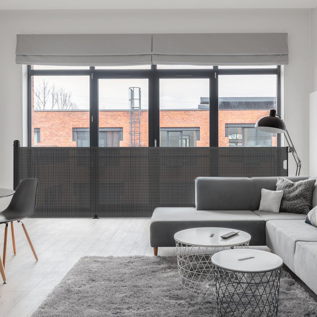 LZQ Türschutzgitter Treppenschutzgitter Roll für Babys und Haustiere, 0-300cm, 87 cm Hoch Baby Abspe