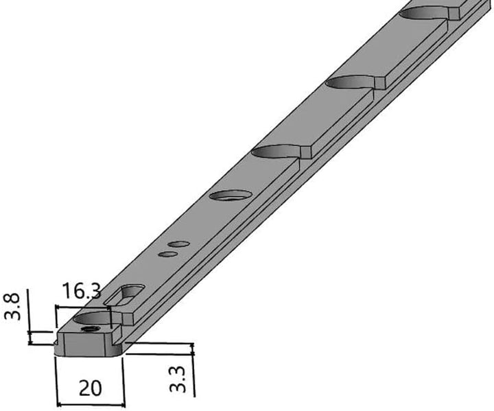 HONGDUI HD-TB01 Miter Bar Slider Aluminiumlegierung, Universal Gehrungsstange Tischkreissäge für T-S