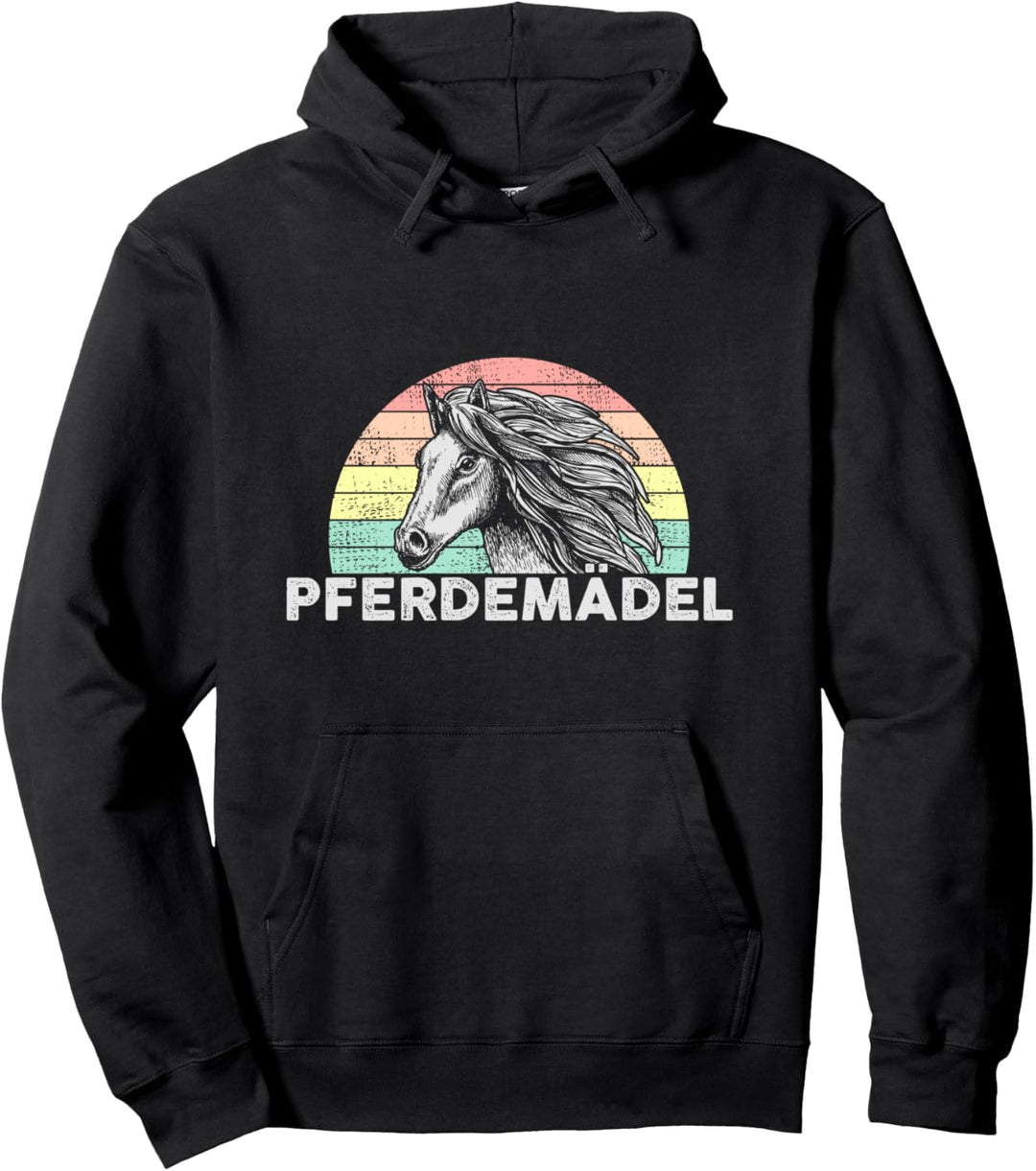Pferdemädel Retro Spruch für Pferdebesitzer und Reiter Pullover Hoodie