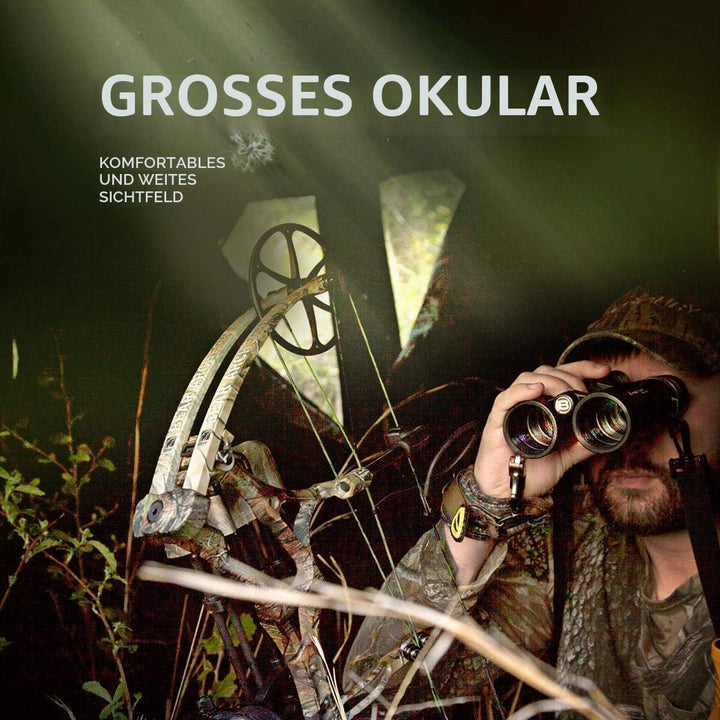 Bresser Fernglas Corvette 8x42 wasserdicht mit Nitrogenfüllung, BaK-4 Glas Prismen, LE-Okularen für