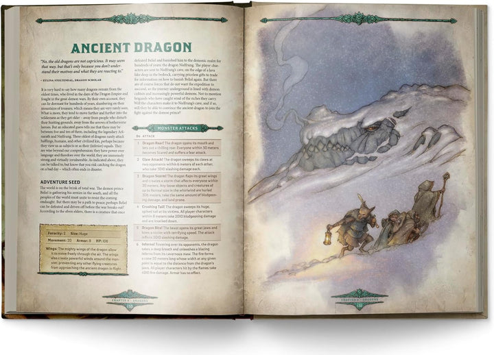 Free League Publishing: Dragonbane: Bestiary - Hardcover RPG Supplement Book, Informationen für 63 F