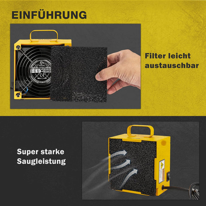KOTTO Lötabsaugung Entferner Lötdampfabsaugung Lötdampf-Absaugventilator Lötrauchabsorber-Entferner,
