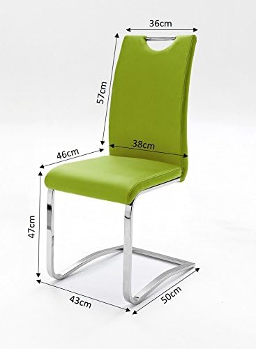 Robas Lund, Stuhl, Esszimmerstuhl, Schwingstuhl Köln, 4er Set, Braun, 57 x 43 x 100 cm Braun 4er, Br