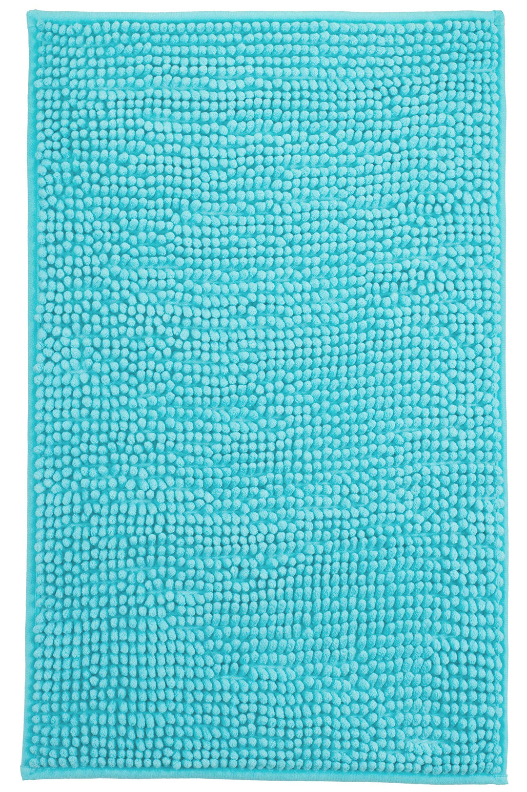Brandsseller Moderne Chenille Badmatte Duschmatte Badeteppich im Shaggy Style (50x80 cm, Aqua) 50x80