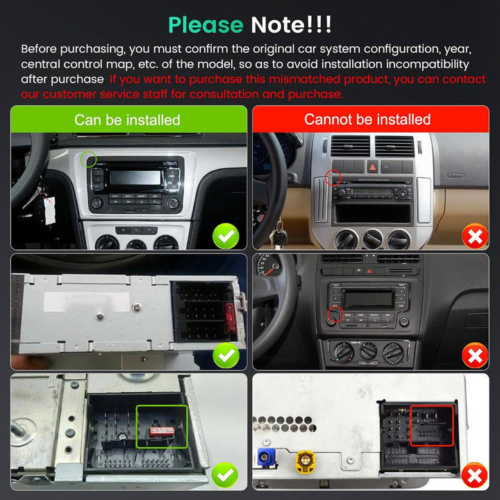 Hikity 8 Core/6+128G Android 15 Autoradio für VW Golf 5 6 Tiguan Caddy Polo Touran mit Wireless CarP