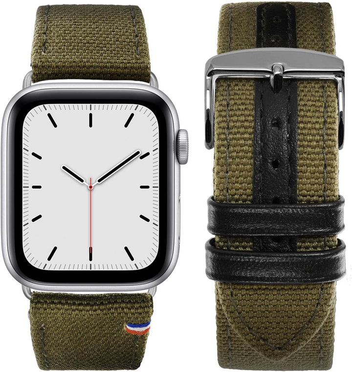 Eternel - Für Apple Watch-kompatibles Uhrenarmband New Rover - Stoff aus französischer Herstellung -