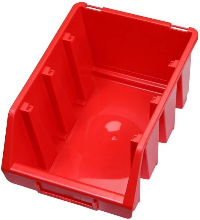 PROREGAL SuperSparSet 20x Sichtlagerbox 3 | HxBxT 12,6x17x24cm | Rot | Sichtlagerbehälter Sichtlager