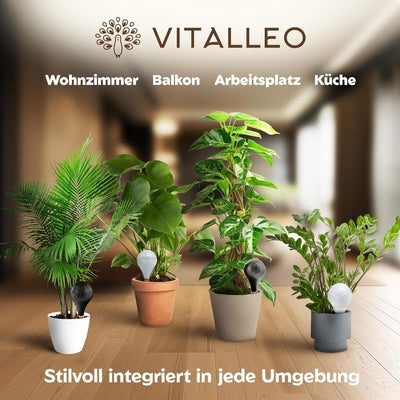 VITALLEO Bewässerungskugeln - 2er Set/XL (400 ml) - automatische Pflanzen Bewässerung - Wasserspende