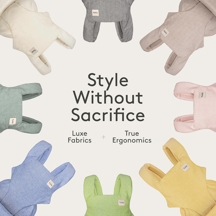 Tula Linen Explore Leinen Babytrage für Neugeborene ab Geburt, 3-in-1 Baby-Tragetasche Bauchtrage Rü