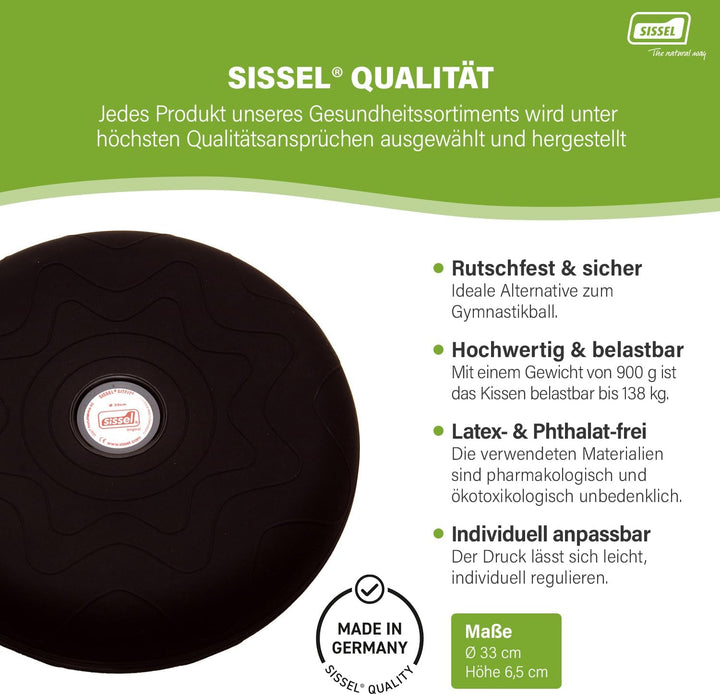 SISSEL SITFIT, Luftgefülltes Balancekissen für Aktives Sitzen und Training, Unterschiedliche Grössen