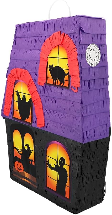 Boland 30982 - Pinata Spuckhaus, 33 x 10 x 45 cm, Hängedeko, Dekoration für Geburtstag, Mottoparty u
