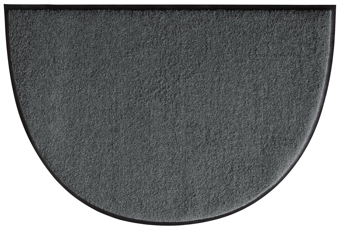 Erwin Müller Fussmatte halbrund Mainz, Schmutzfangmatte, Sauberlaufmatte uni anthrazit Grösse 60x85