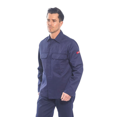 Portwest BIZ2 Herren Flammenresistente Bizweld FR Arbeitsjacke Marine, XS XS marine, XS marine