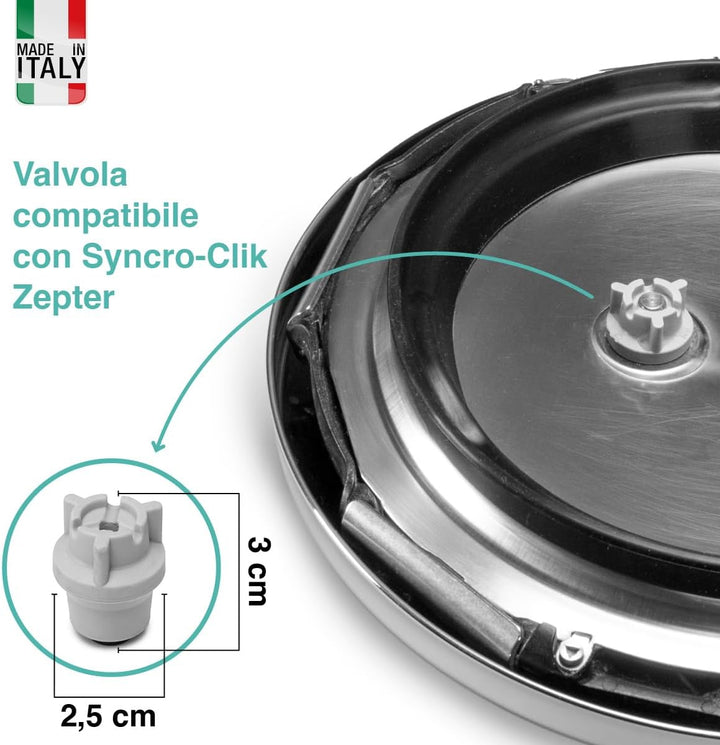 Sicherheitsventil für Zepter Syncro-Clik - kompatibles Ersatzteil - 1 Stück - Made in Italy