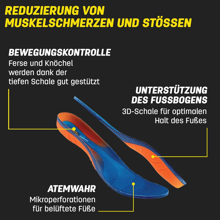 Sidas Gel 3D Cushioning Insoles XS(35-36) Blau, XS(35-36) Blau