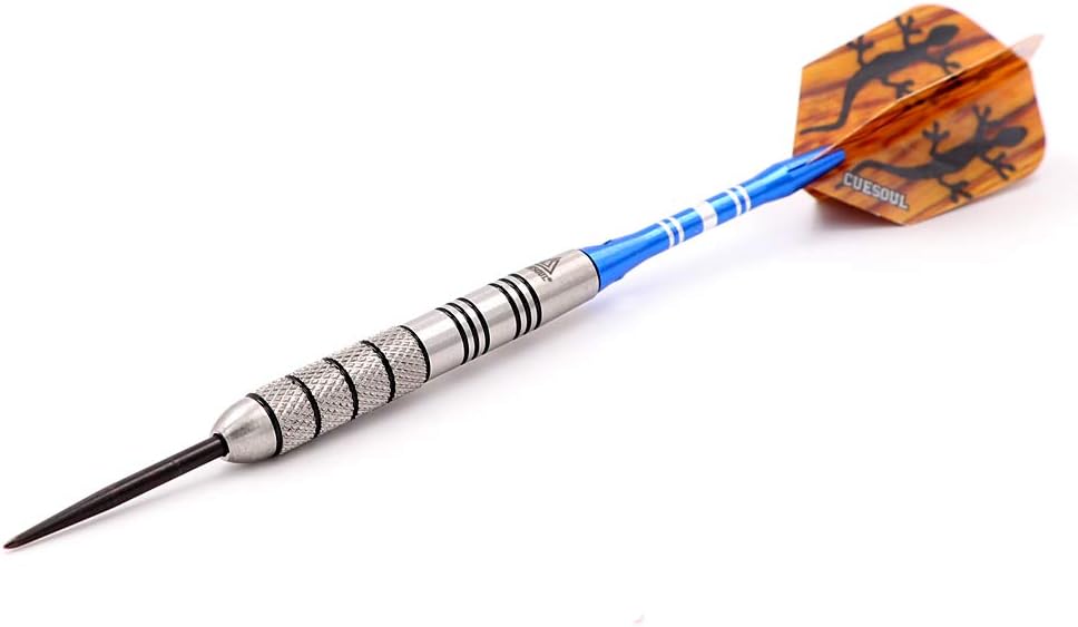 CUESOUL 30 Gramm Tungsten Steel Tip Darts Set 95% Tungsten 28 Gramm, 28 Gramm