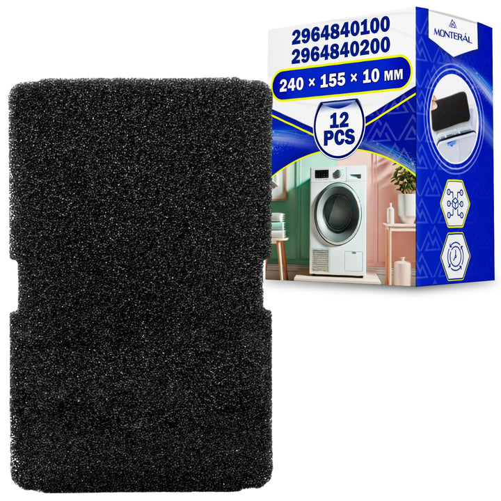 12 Stück Trockner Filter 240 x 155 x 10 mm mit dem Originalcode 2964840100 2964840200 für Beko für G