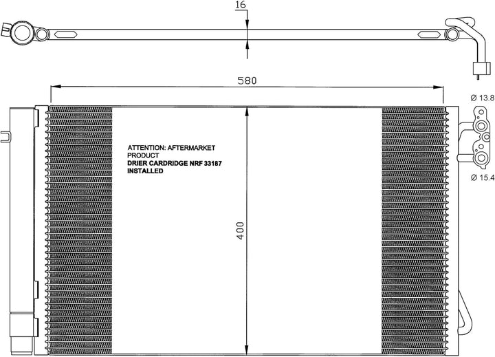 NRF 35743 Kondensator, Klimaanlage