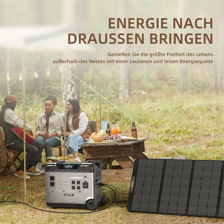 OUKITEL P5000 Pro 5120Wh Grosse Kapazität Tragbare Powerstation, 5×4000W AC-Steckdosen (8000W Spitze