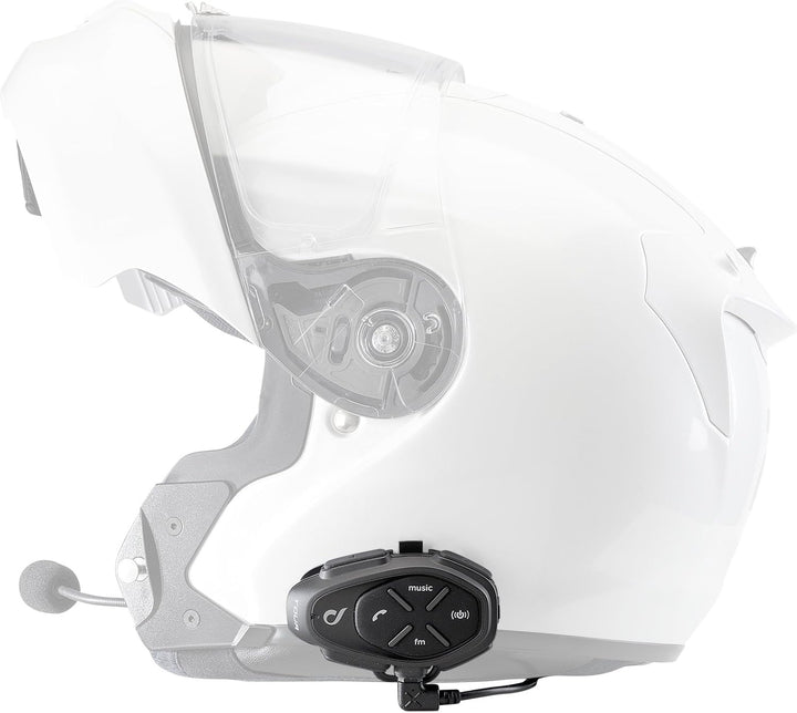 INTERPHONE Tour - Einzelpack - Bluetooth-Kommunikationssystem für Motorräder - Bis zu 4 Reiters, 1,5