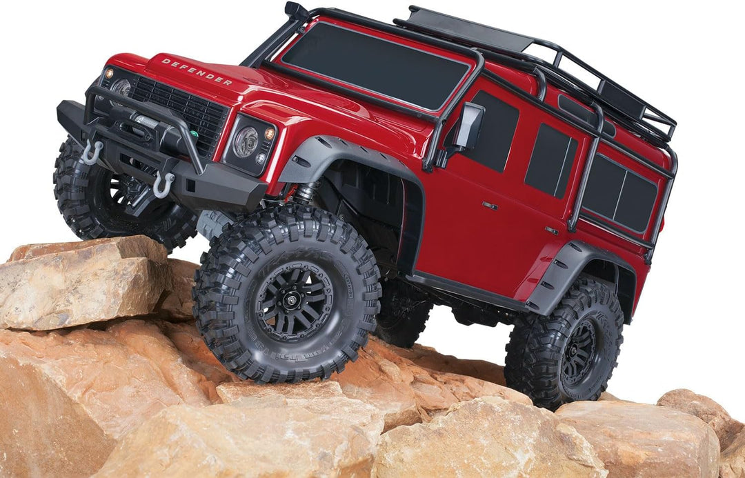 Traxxas TRX-82056-4R Landrover Defender Brushed RC Modellauto Elektro Crawler Allradantrieb (4WD) RT