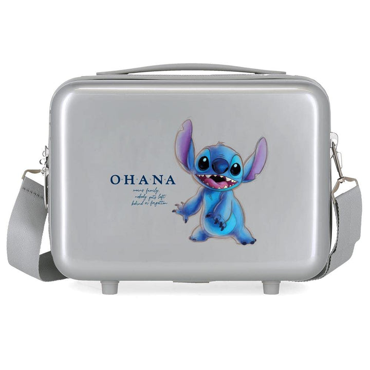 Disney 100 Stitch Adaptable Kulturbeutel, Grau, 29 x 21 x 15 cm, starres ABS, 9,14 l, 0,63 kg