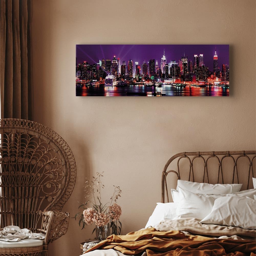 murando - Wandbilder XXL New York 150x50 cm 1 tlg - Wand Deko Vlies Leinwand Bilder Gross Wanddeko W