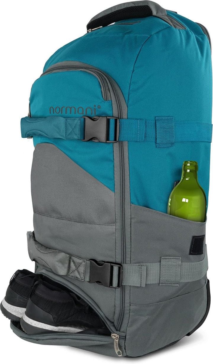 normani Reisetasche Trolley mit Rucksackfunktion 90 Liter - Backpacker mit Frontloader prakticher Re
