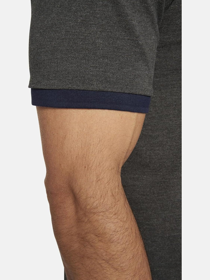 Jan Vanderstorm Herren Poloshirt Erling XXL Grosse Grössen Dunkelgrau, XXL Grosse Grössen Dunkelgrau