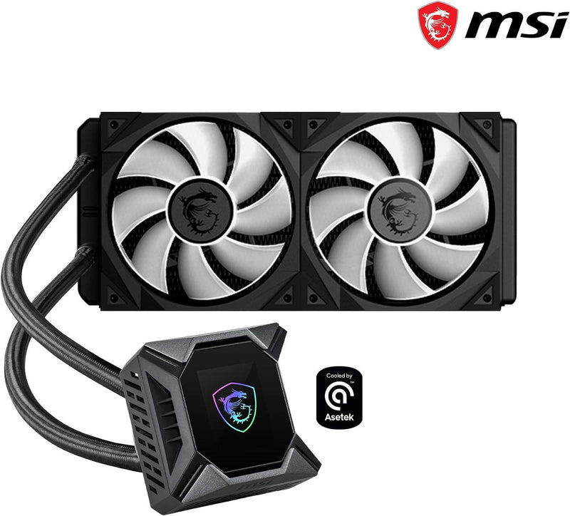 MSI MAG CORELIQUID K240 CPU-Wasserkühlung (240 mm, 2 Lüfter, Intel 115x/1200, AMD AM4/AM3+/TR4, schw