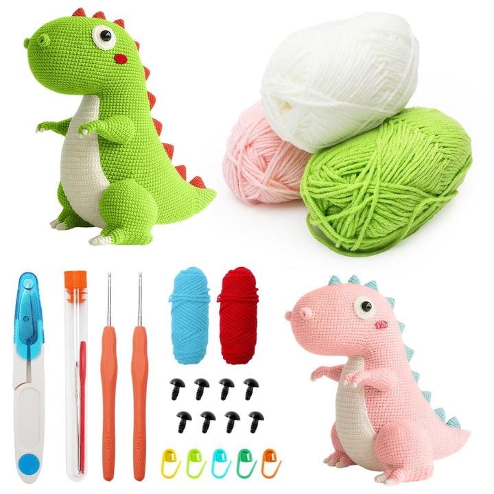 CEWROM Häkelset für Anfänger, Häkel-Starter-Kits, Anfänger für Erwachsene und Kinder, Amigurumi häke